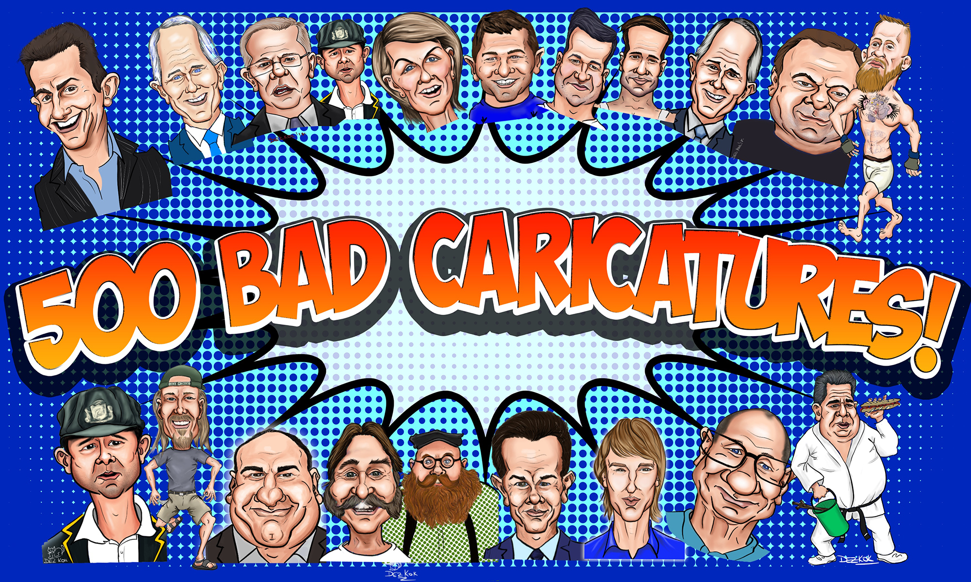 500 Bad Caricatures